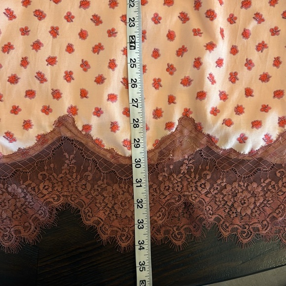 NWT  intuitions lace trim vintage rose slip dress - size 8 - Picture 10 of 10
